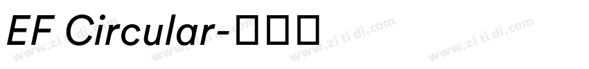 EF Circular字体转换